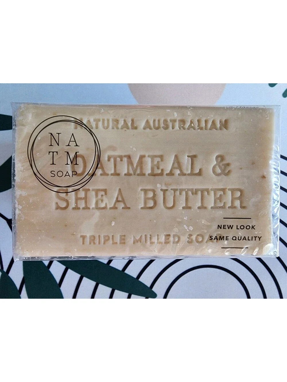 Natural Australian Triple Milled Oatmeal & Shea Butter Soap Bars 2x200g